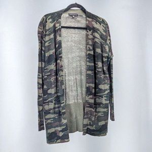 Sanctuary Green Camouflage Open Cardigan  (1055377)